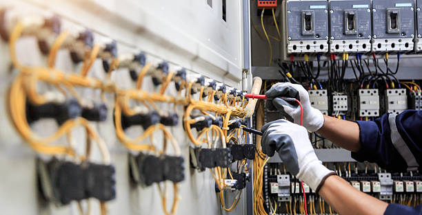 Professional Electrician technician working in Sargent, TX